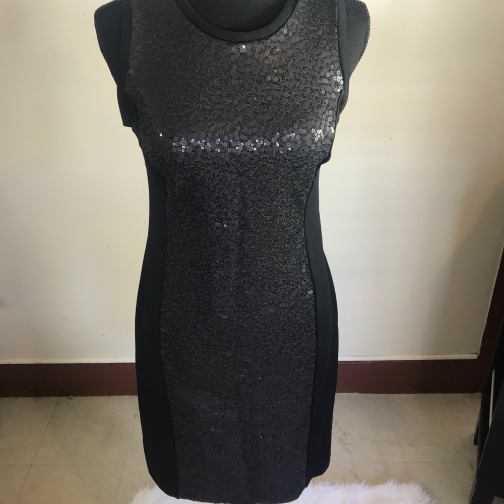 Old Navy black sequin dress